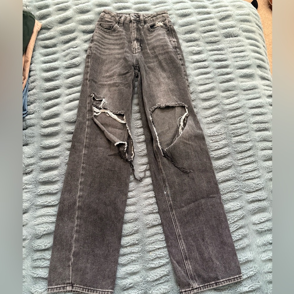 Pacsun Distressed Black Jeans, 90’s Boyfriend, size 22